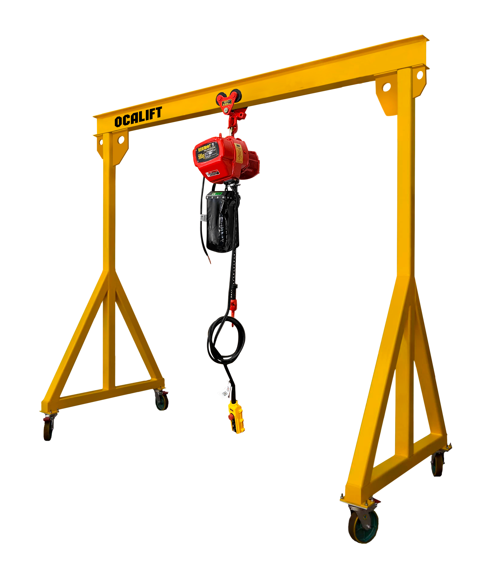 Мини-кран козловой (МПУ) OCALIFT г/п 2т 3х4 м с электроталью на ручной каретке